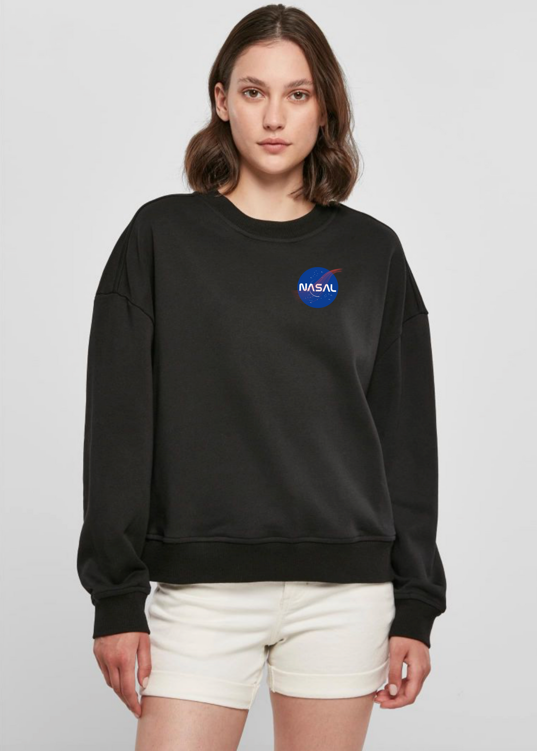 Nasal Frontprint - Damen Oversized Sweatshirt