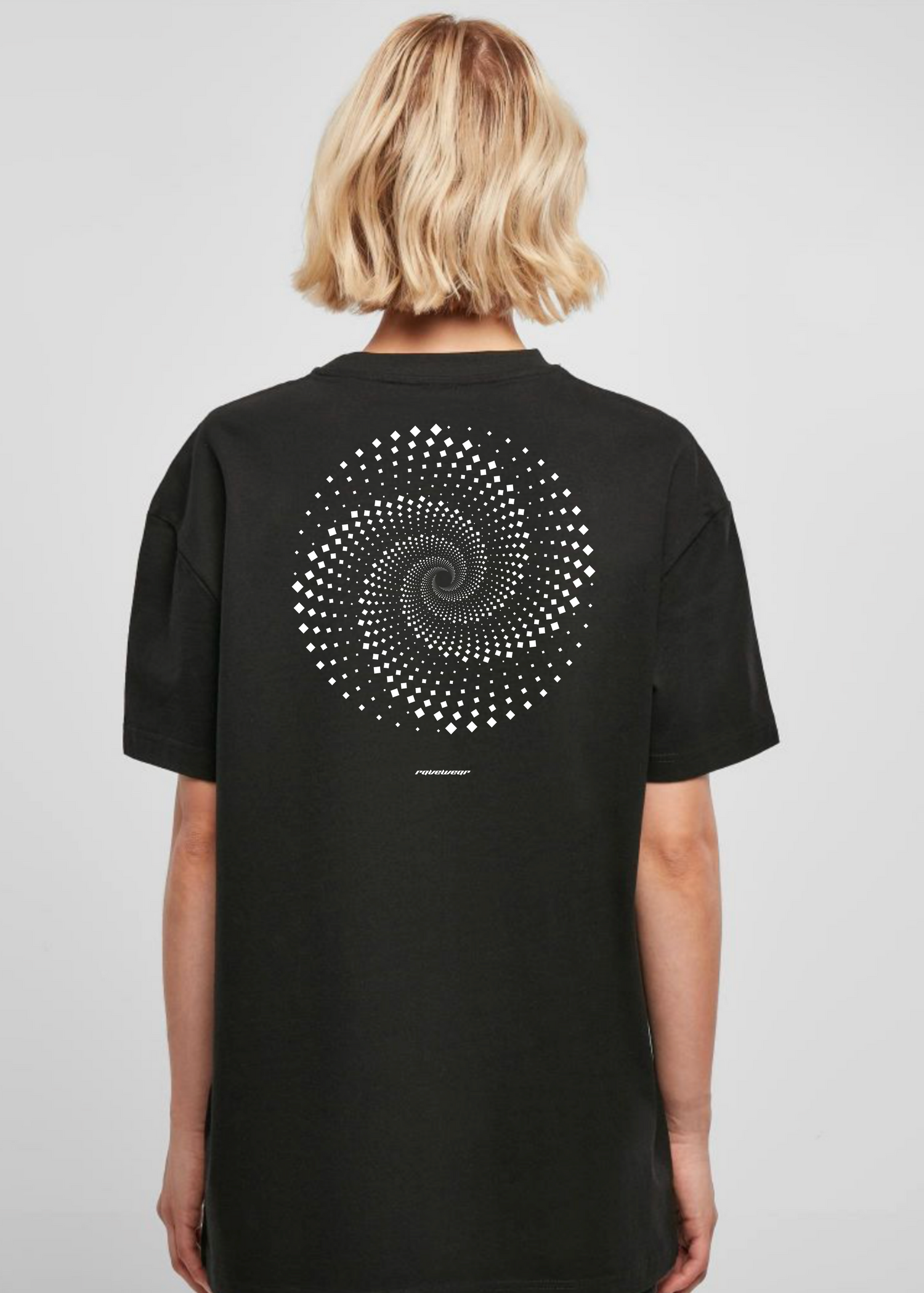 Trippy Cycle Backprint - Damen Oversized Shirt