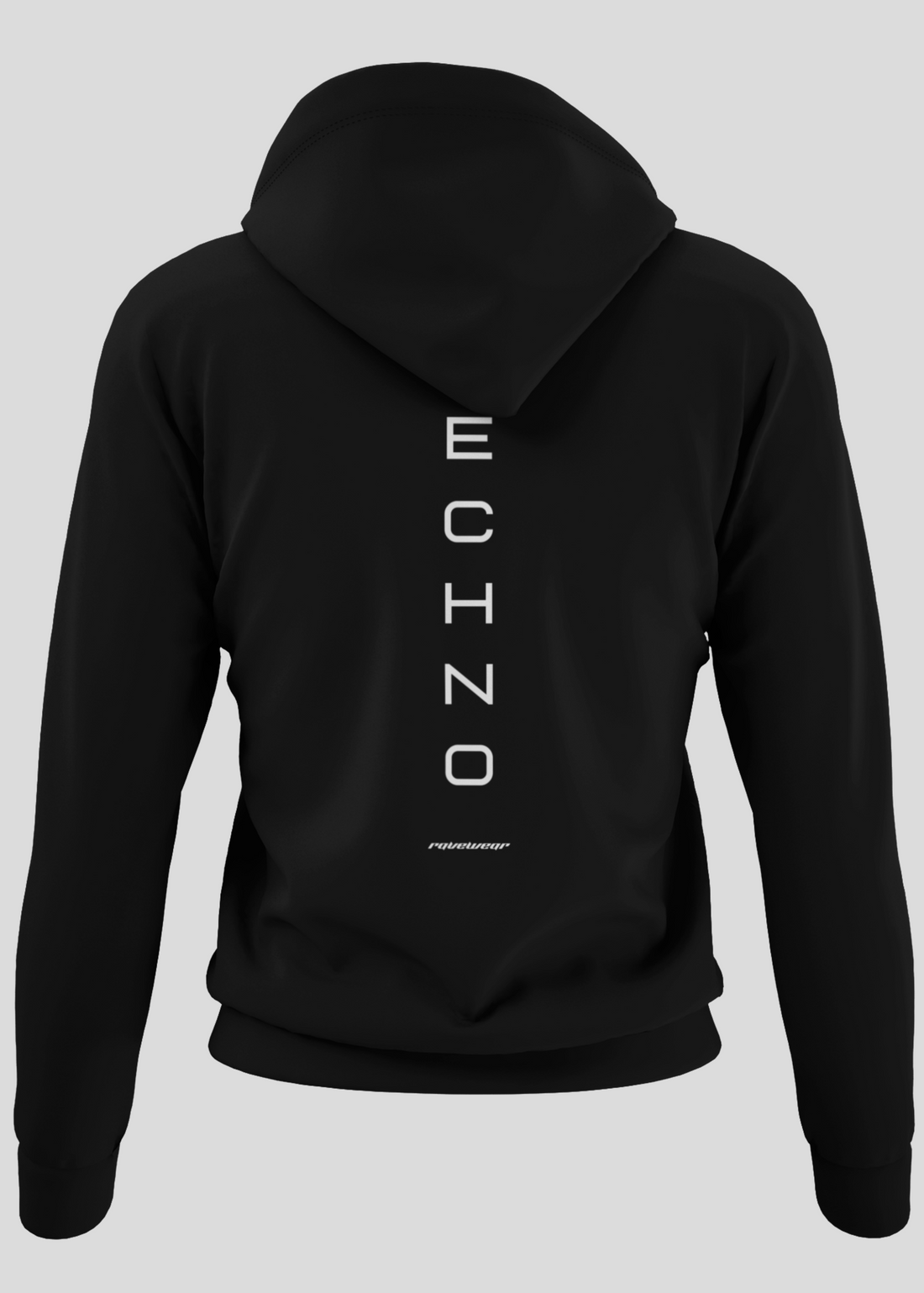 Just Techno Backprint - Damen Oversized Zipper