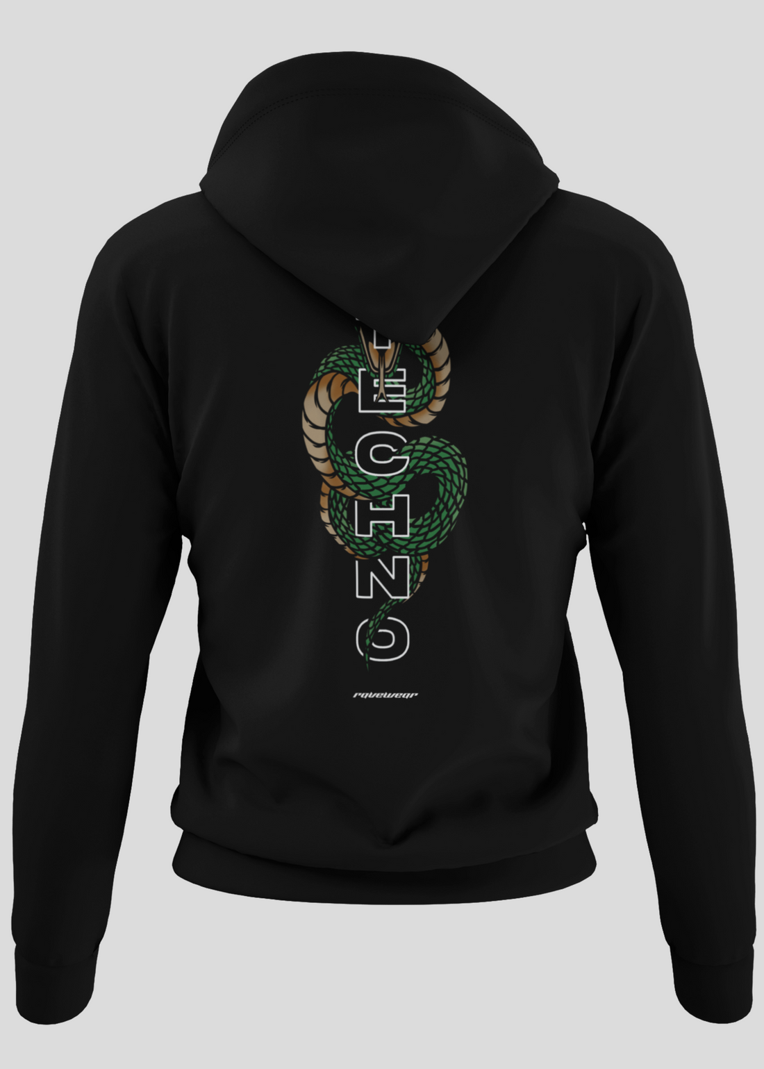 Techno Cobra Backprint - Damen Oversized Zipper