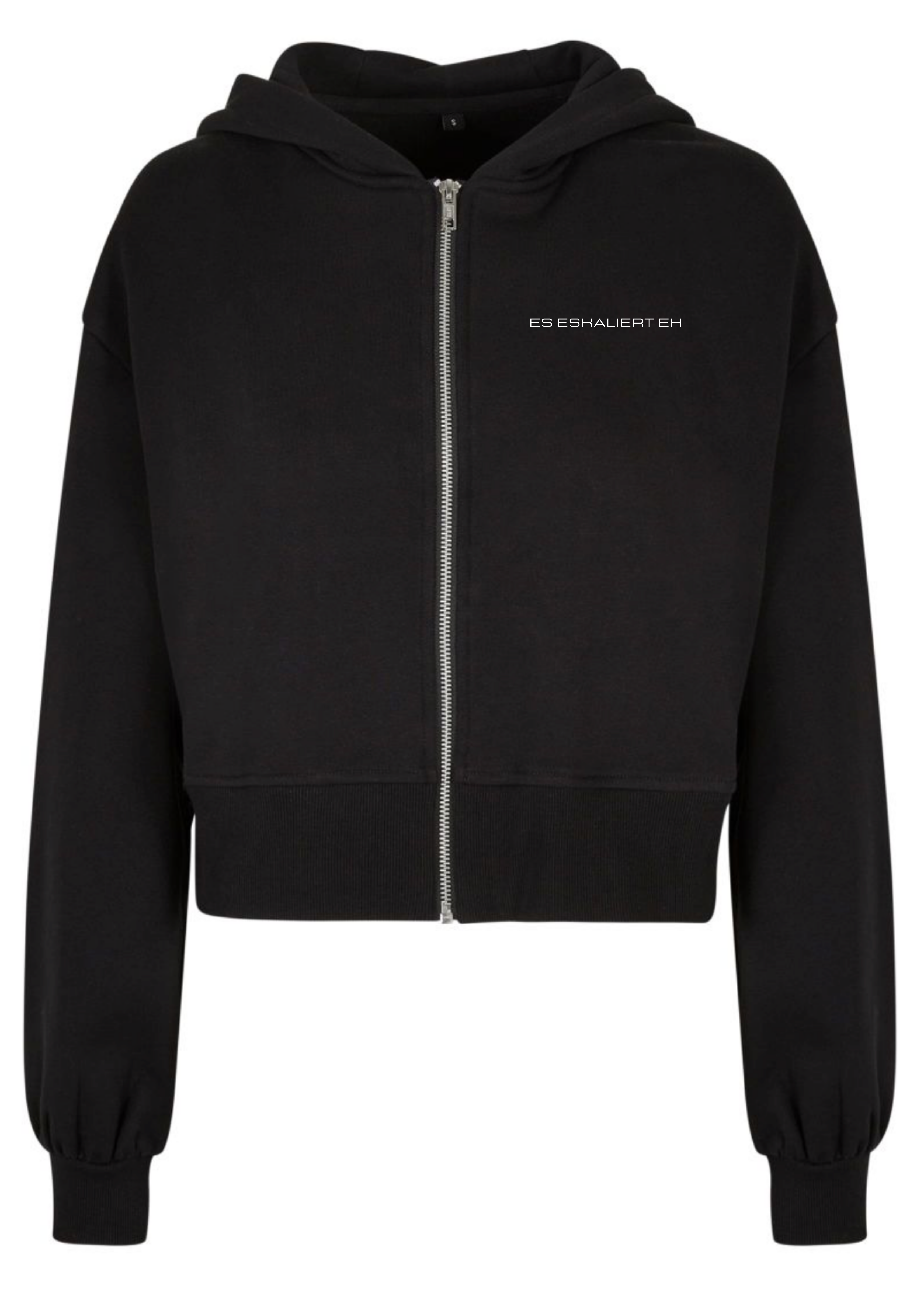 Es Eskaliert Eh Frontprint - Damen Oversized Zipper