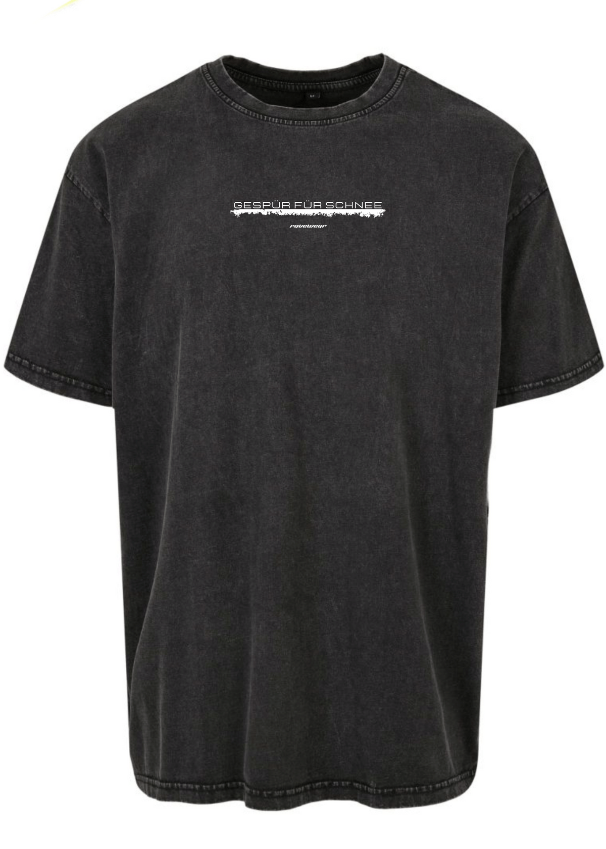 Gespür für Schnee Frontprint - Unisex Acid Oversized Shirt