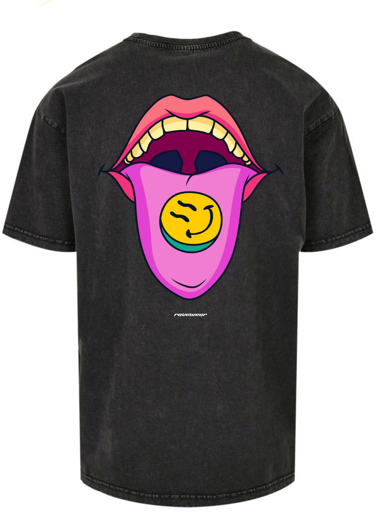 Happy Pills Backprint - Unisex Acid Oversized Shirt