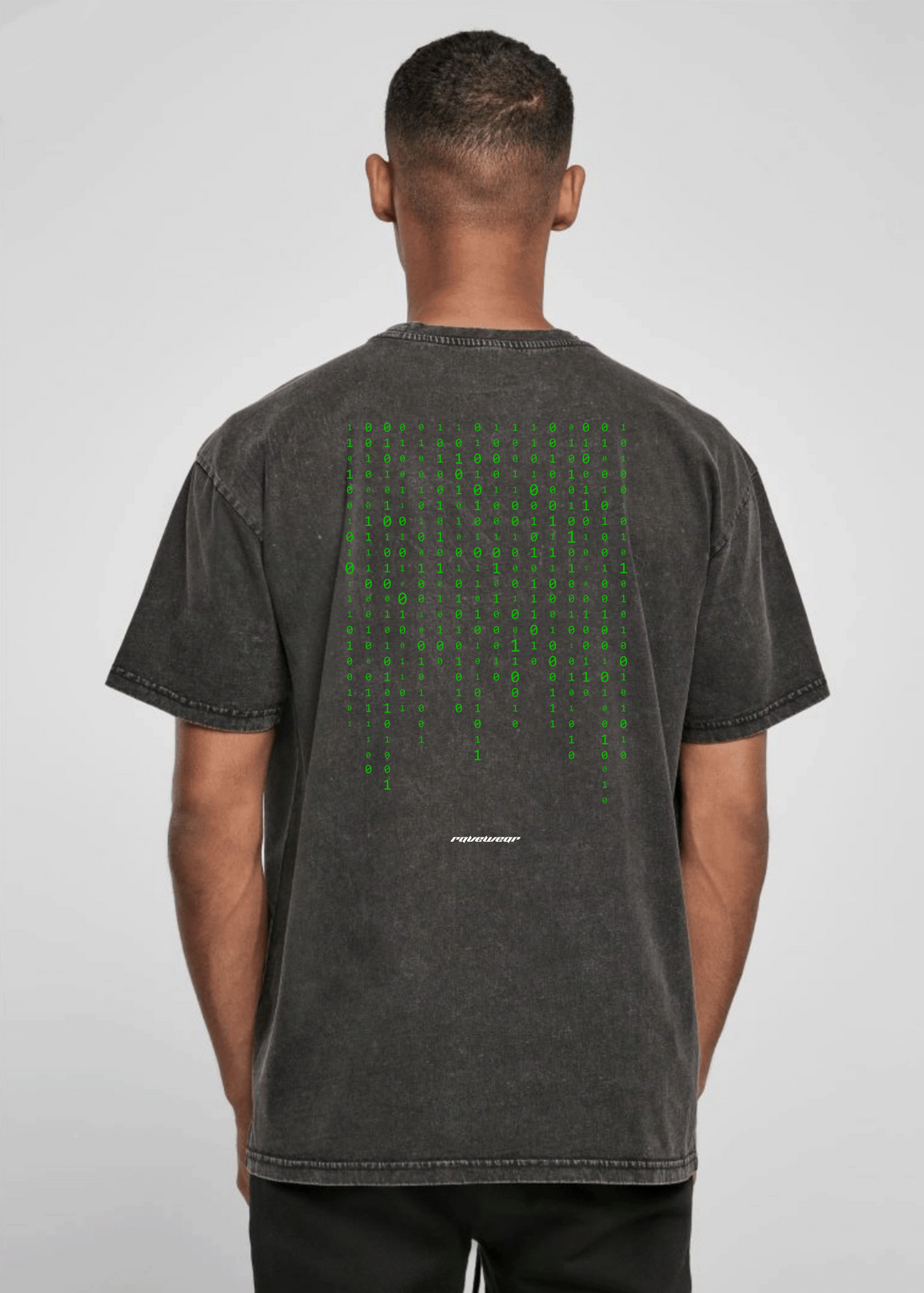 Matrix Backprint - Herren Acid Oversized Shirt