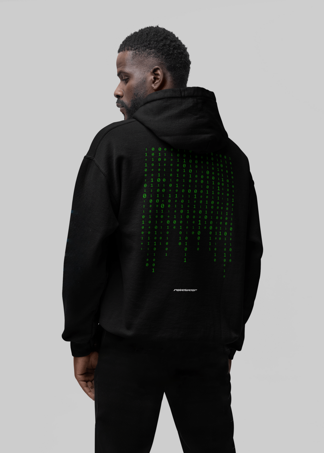 Matrix Backprint - Herren Oversized Hoodie