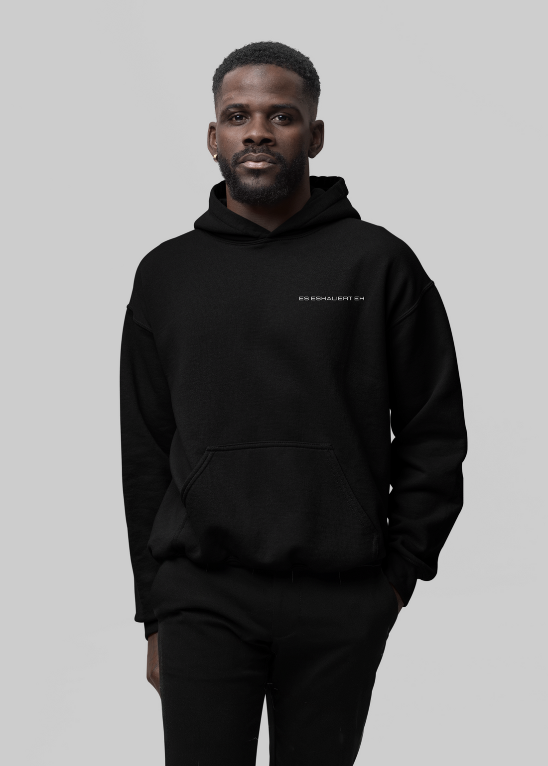 Es Eskaliert Eh Frontprint - Herren Oversized Hoodie