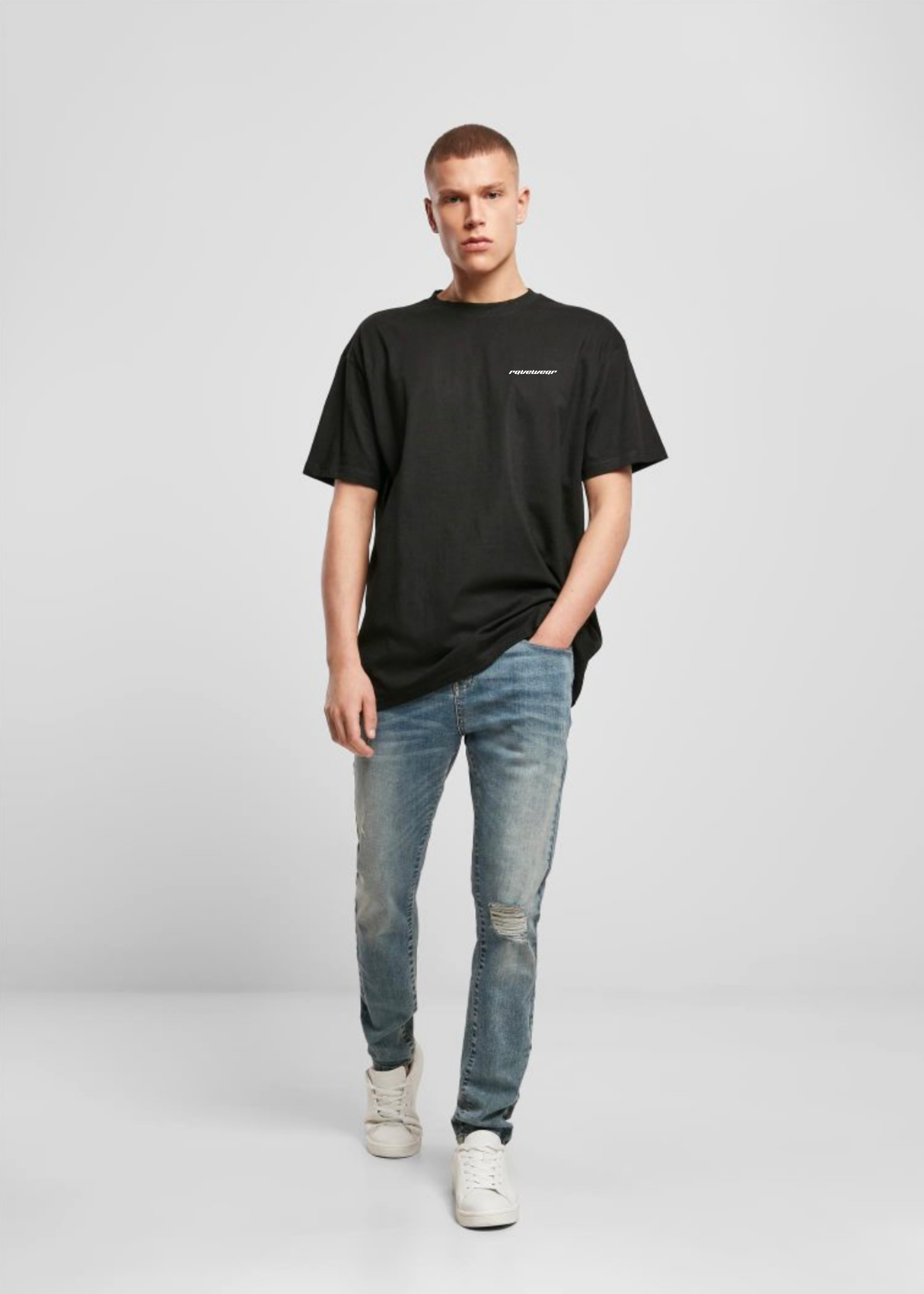 Chained Butterfly Backprint - Herren Oversized Shirt