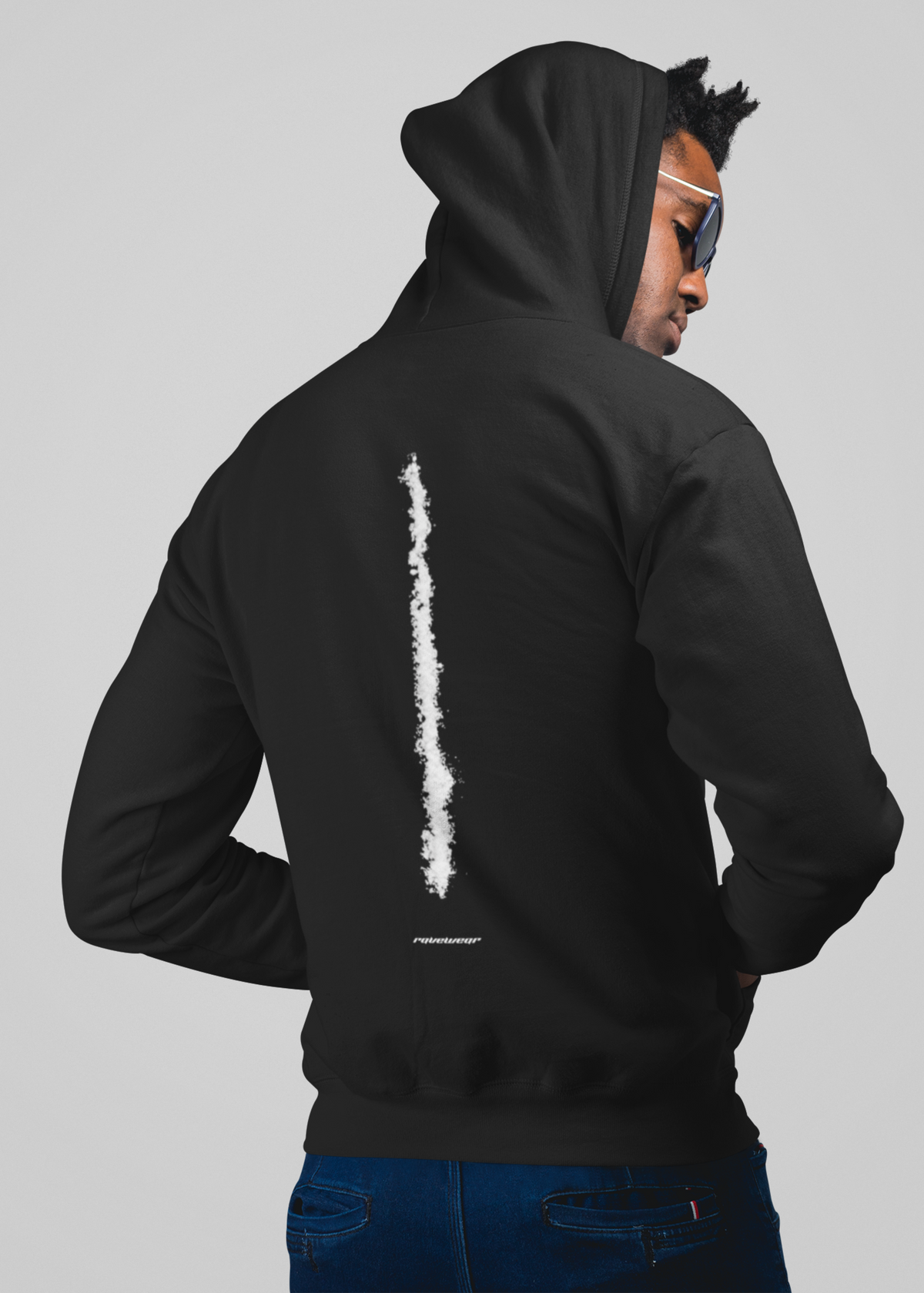 Snow white Backprint - Herren Oversized Zipper