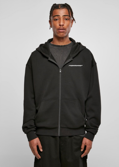 Techno Amor Backprint - Herren Oversized Zipper