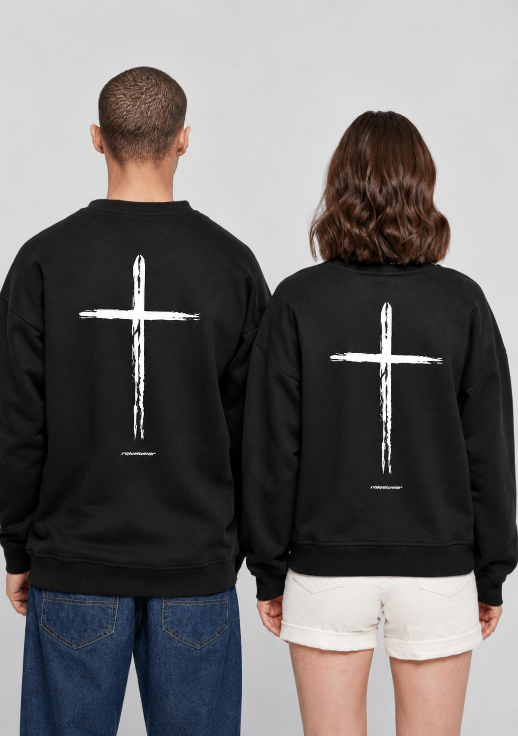 Holy Rave Backprint - Unisex Oversized Sweatshirt