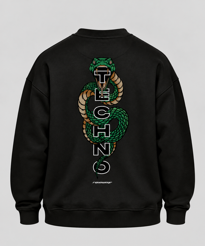 Techno Cobra Backprint - Unisex Oversized Sweatshirt