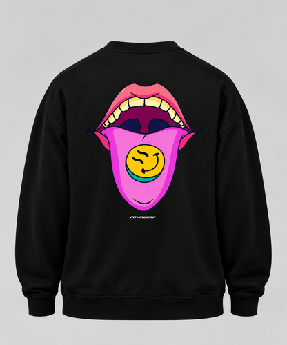 Happy Pills Backprint - Unisex Oversized Sweatshirt