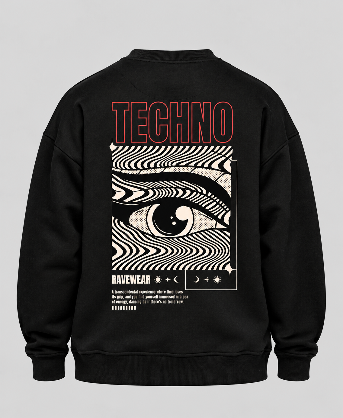 Technoeye Backprint - Unisex Oversized Sweatshirt