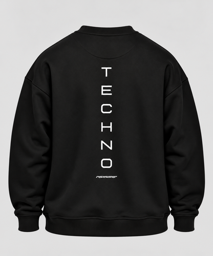 Just Techno Backprint - Unisex Oversized Sweatshirt