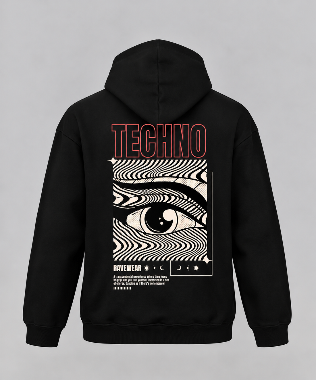 Technoeye Backprint - Unisex Oversized Hoodie