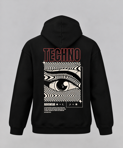 Technoeye Backprint - Unisex Oversized Hoodie
