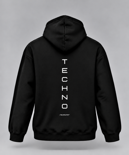 Just Techno Backprint - Unisex Oversized Hoodie