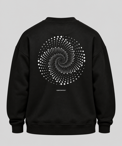 Trippy Cycle Backprint - Unisex Oversized Sweatshirt