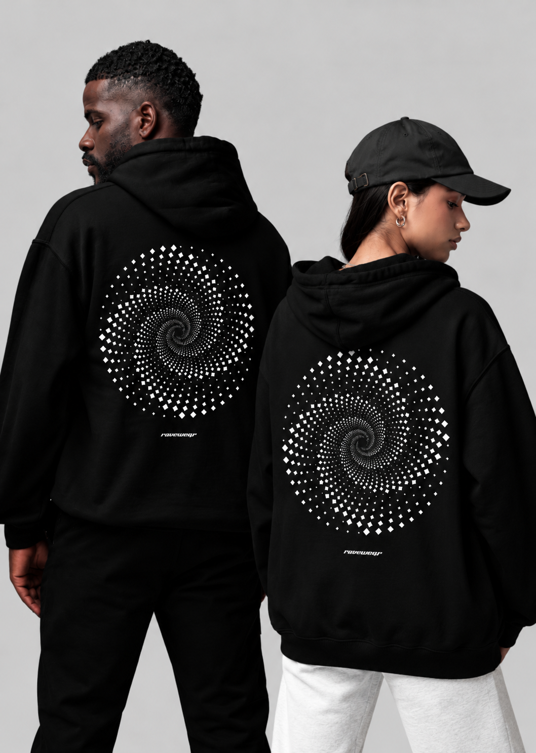 Trippy Cycle Backprint - Unisex Oversized Hoodie