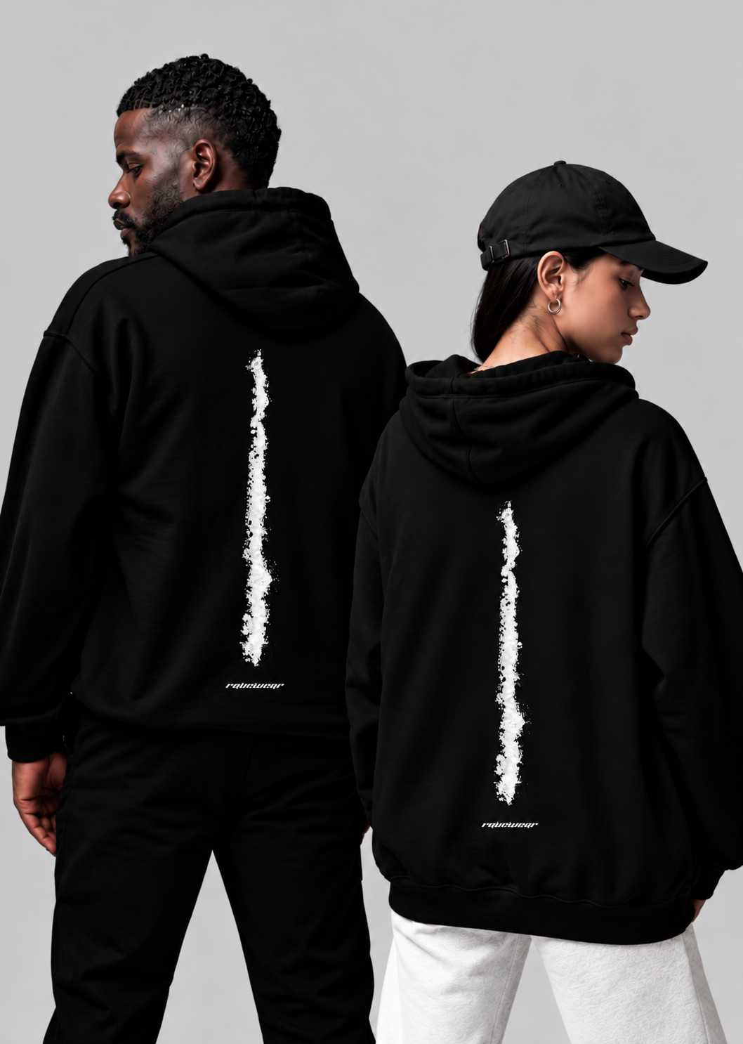 Snow white Backprint - Unisex Oversized Hoodie