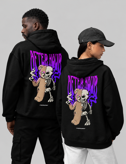 Afterhour Teddy Backprint - Unisex Oversized Hoodie