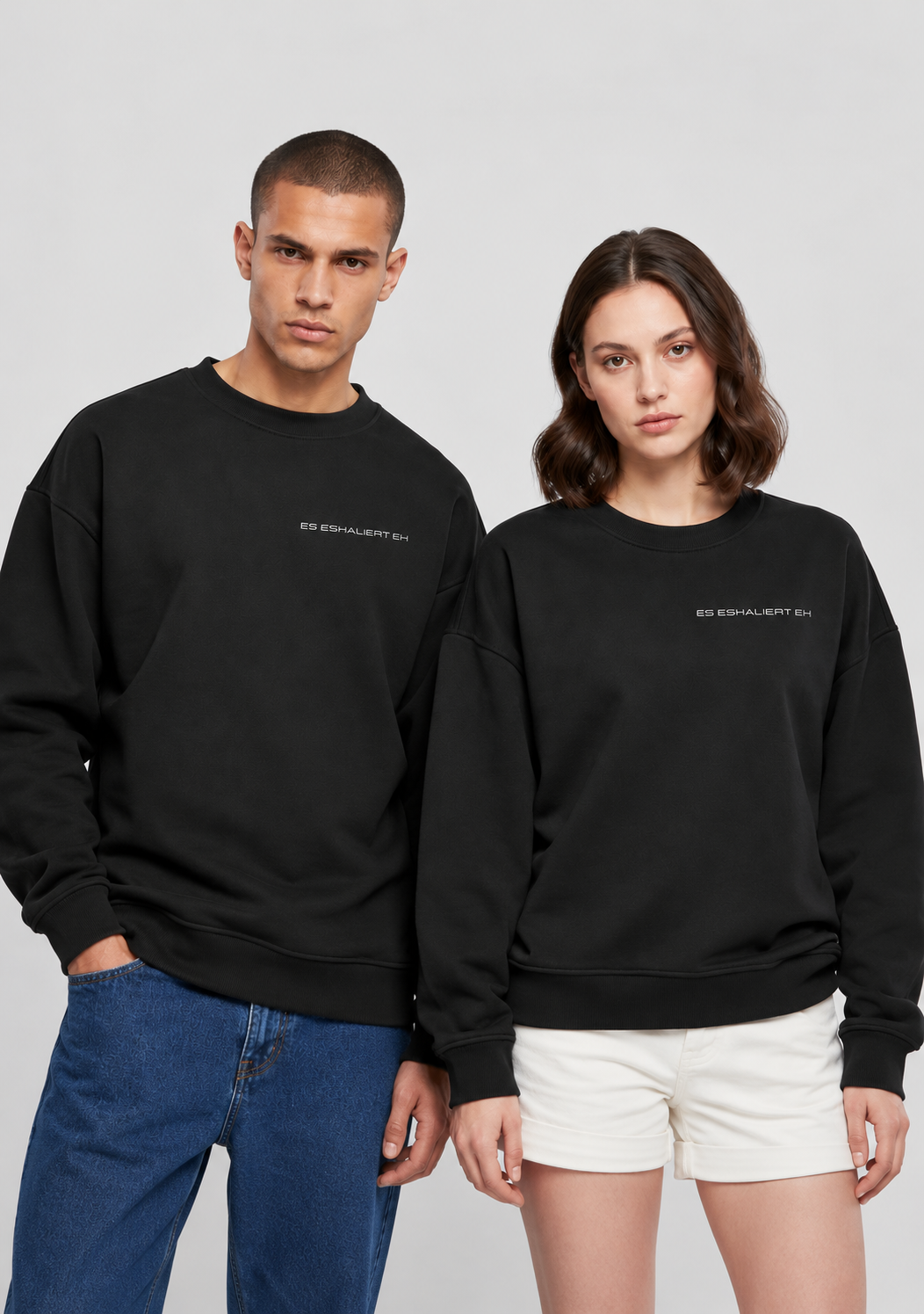 Es Eskaliert Eh Frontprint - Unisex Oversized Sweatshirt
