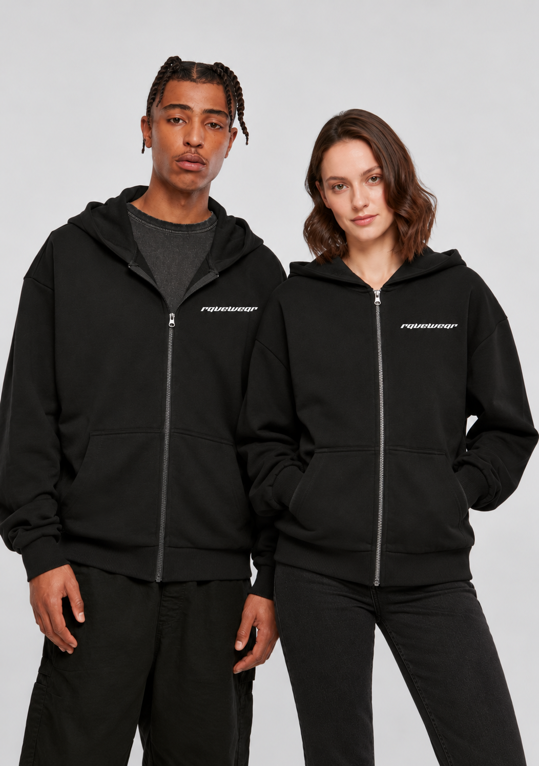 Original ravewear Frontprint - Unisex Oversized Zipper