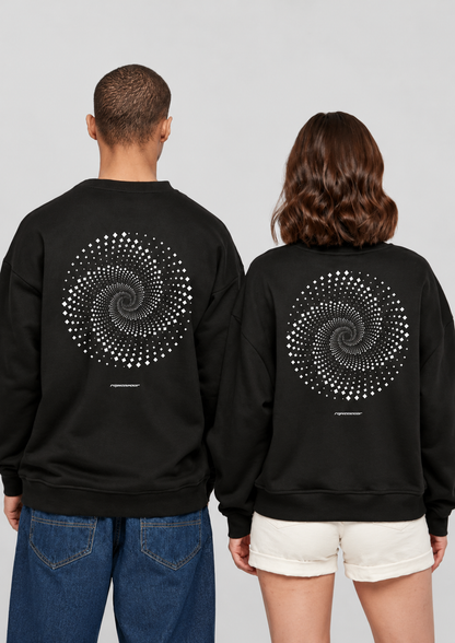 Trippy Cycle Backprint - Unisex Oversized Sweatshirt